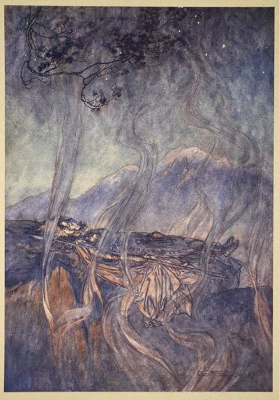 Der Schlaf der Brünnhilde, Illustration aus 